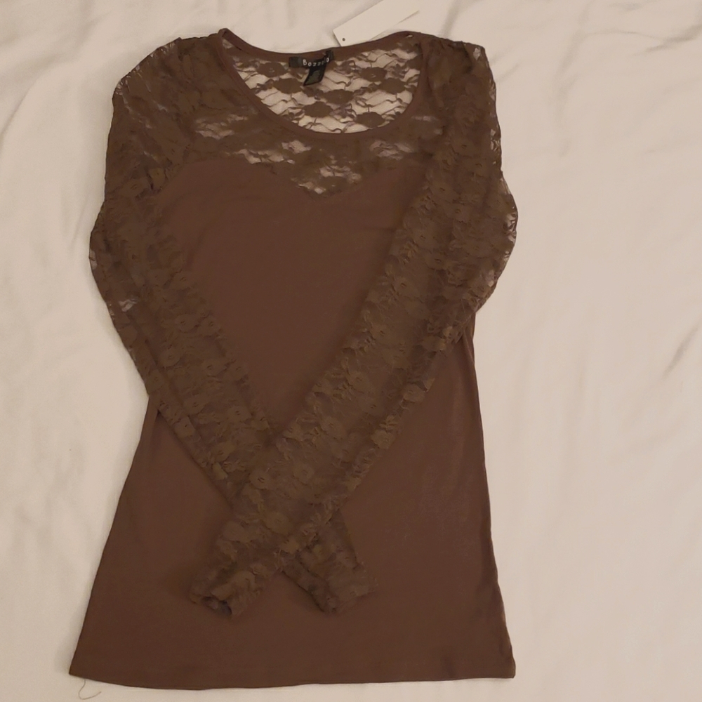 Long sleeve lace/t-shirt